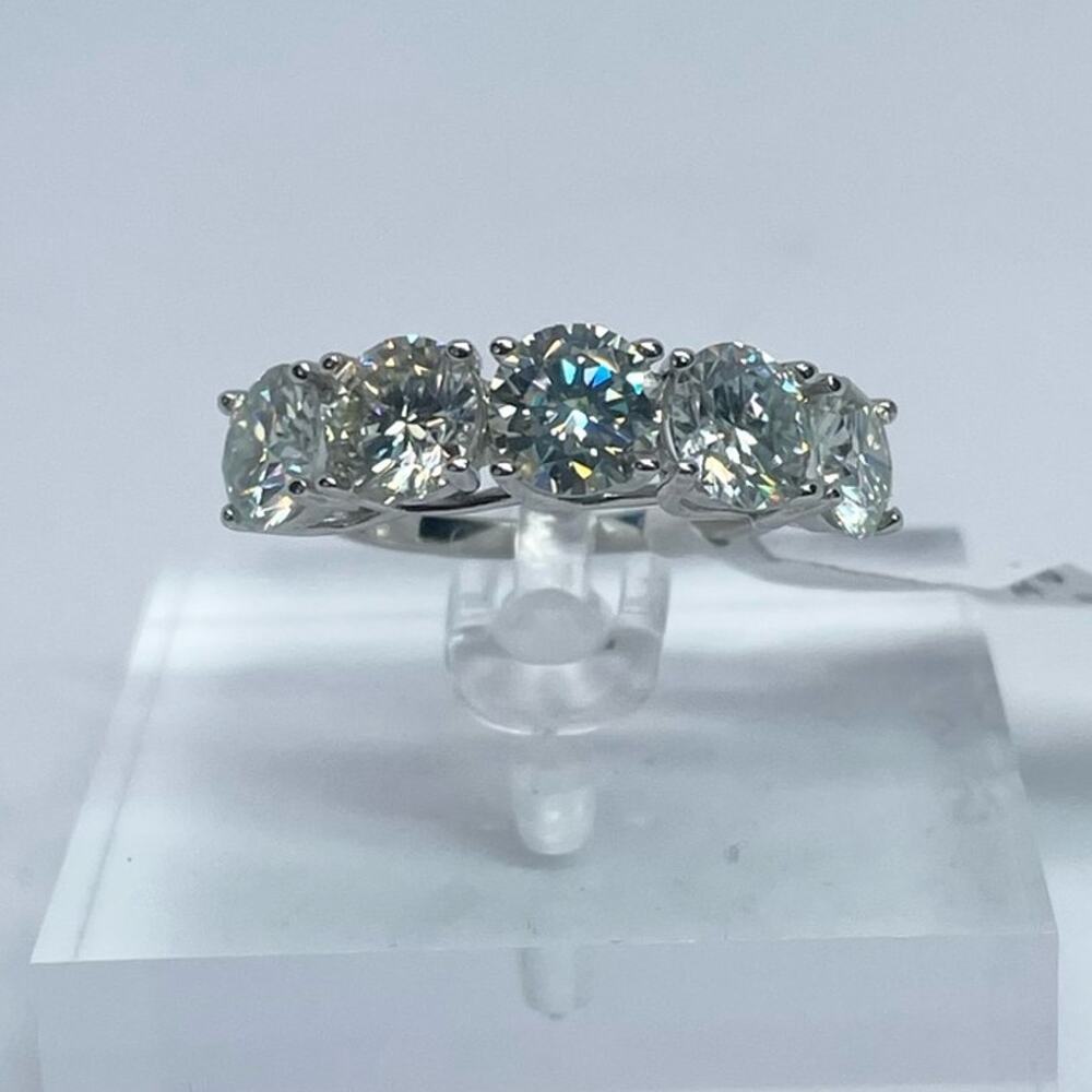 Ring Silver Multi-Stone Women's Jewelry Ring